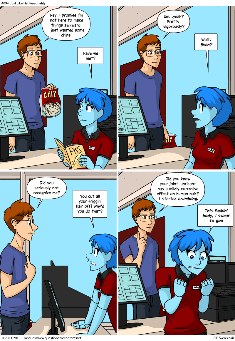 Questionable Content 19.9.2019