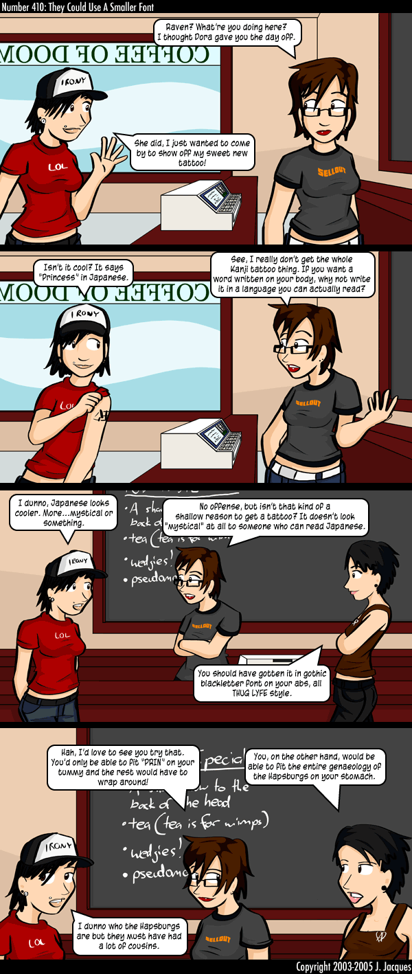 Questionable Content 25.7.2005