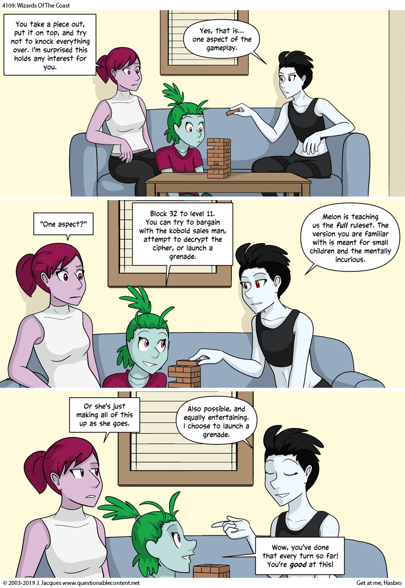 Questionable Content 10.10.2019