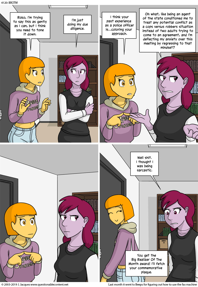 Questionable Content 25.10.2019