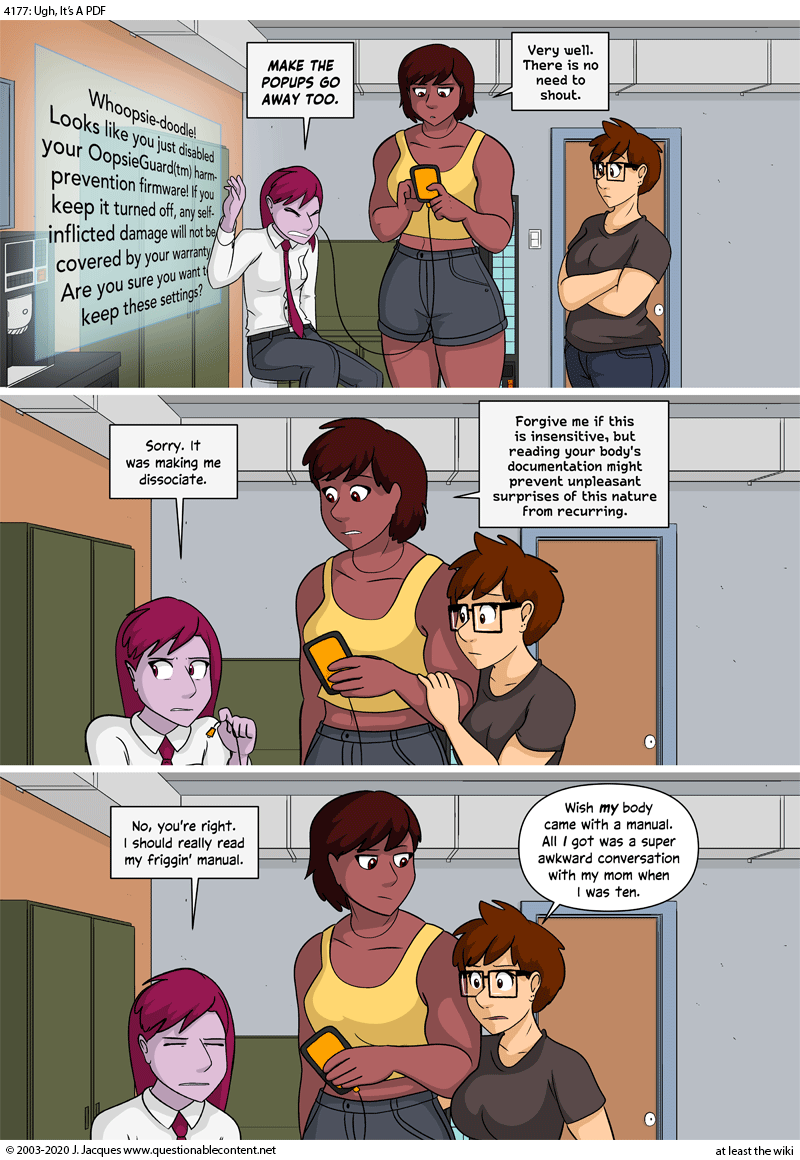 Questionable Content 14.1.2020