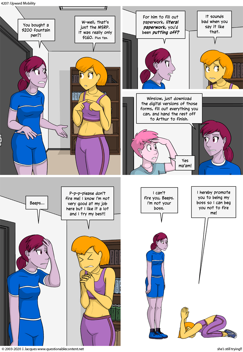 Questionable Content 25.2.2020