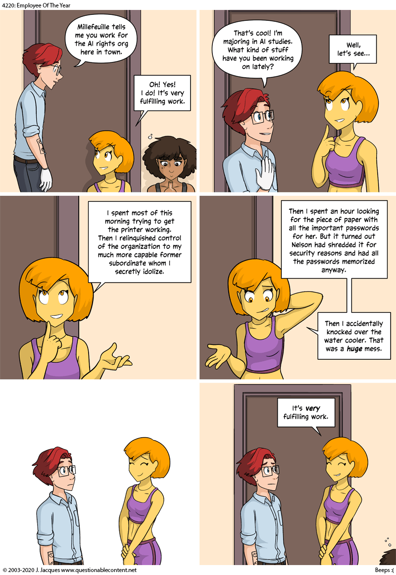 Questionable Content 13.3.2020