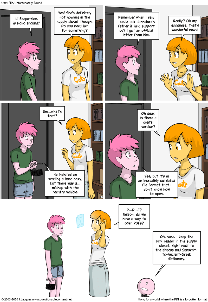 Questionable Content 9.7.2020