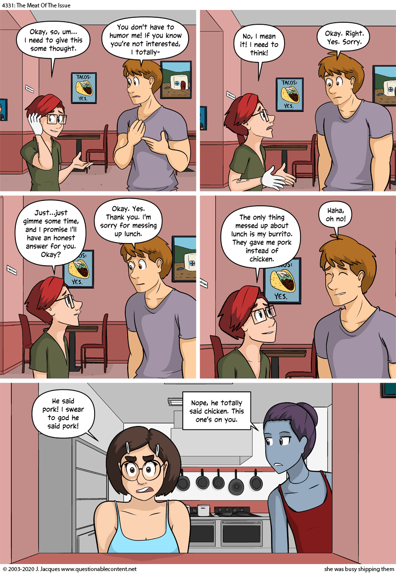 Questionable Content 17.8.2020