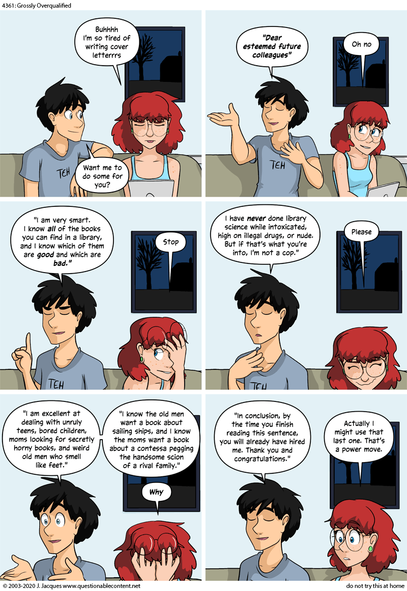 Questionable Content 28.9.2020