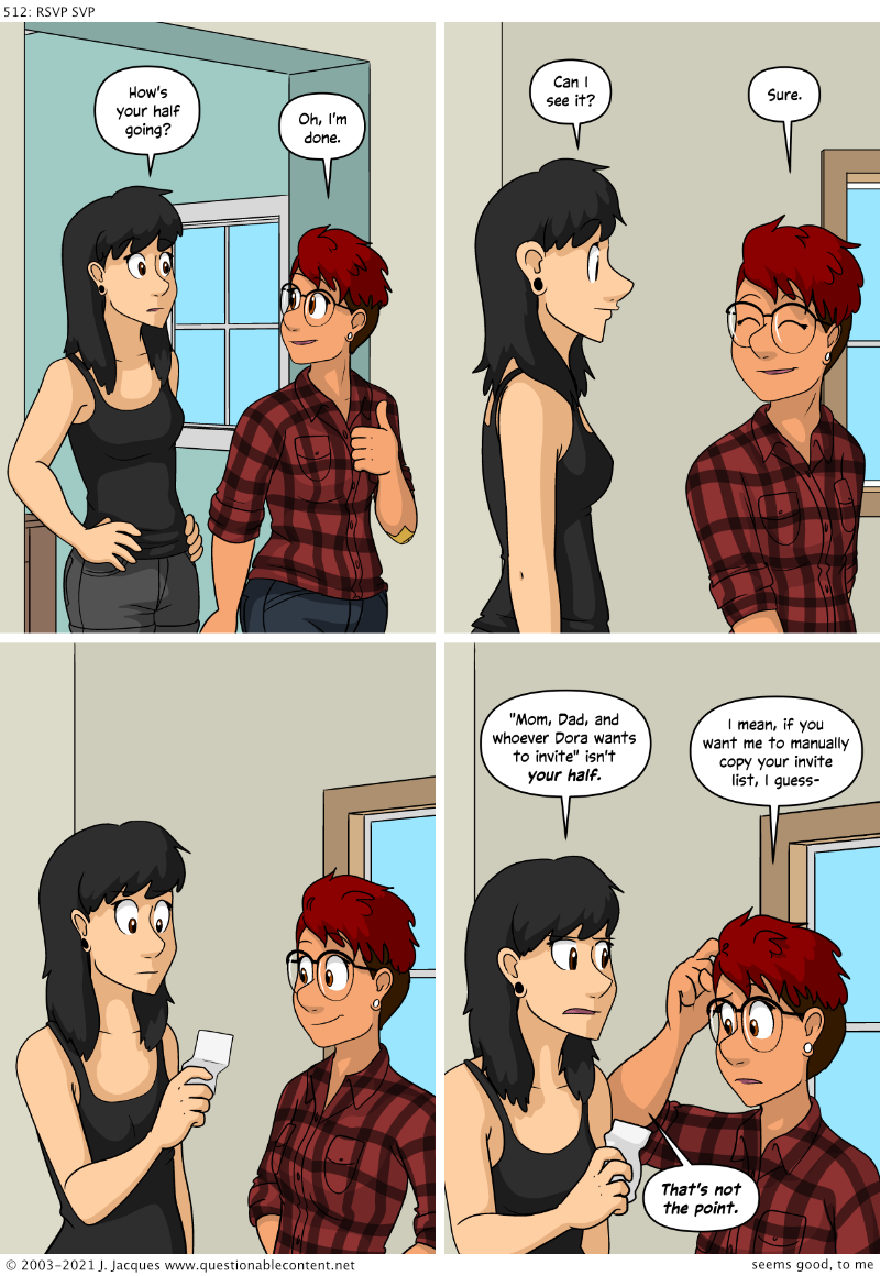 Questionable Content 27.4.2021