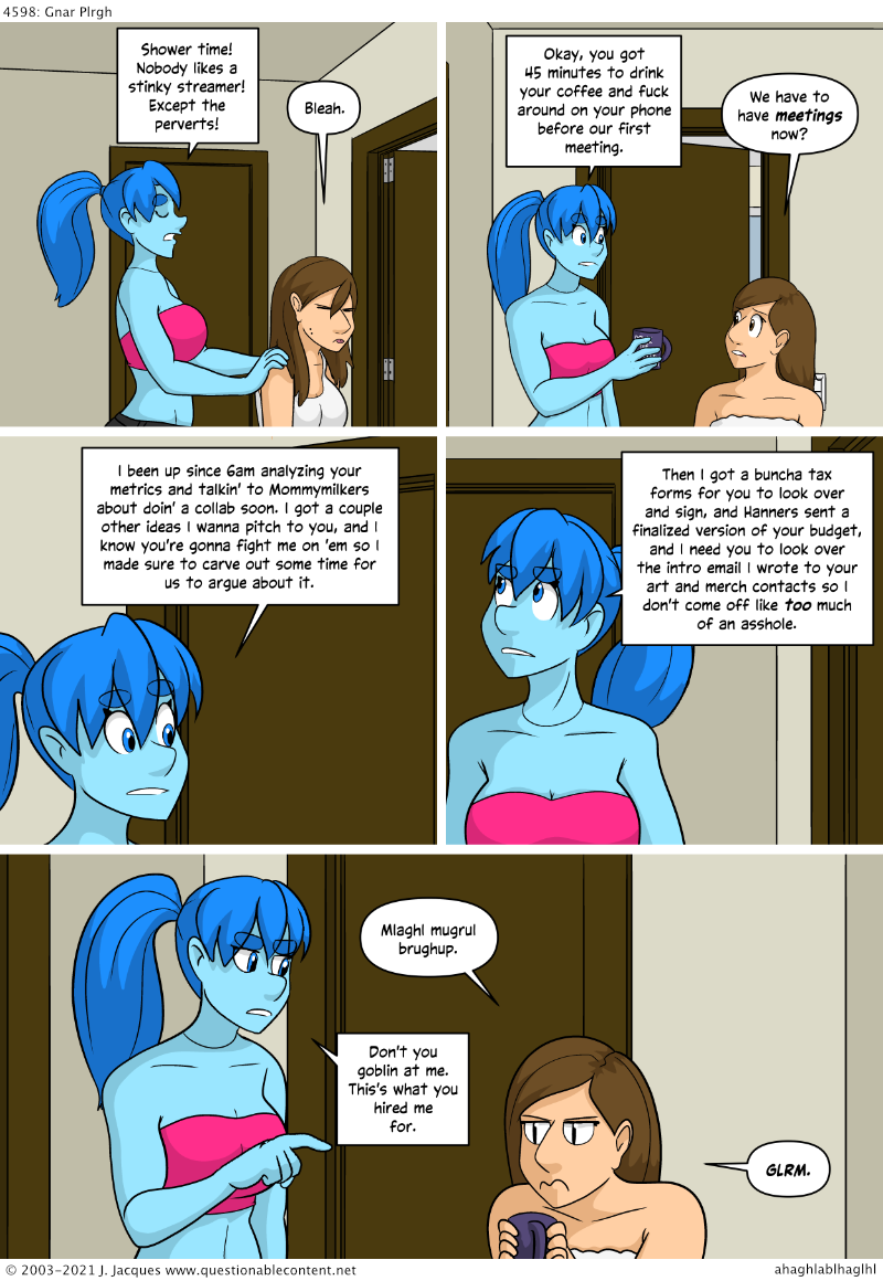 Questionable Content 25.8.2021