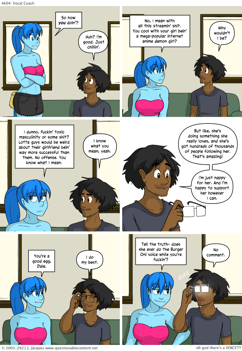 Questionable Content 2.9.2021