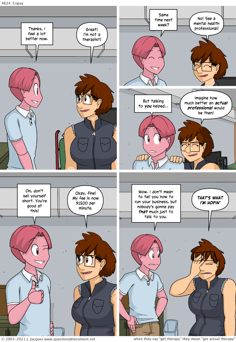 Questionable Content 30.9.2021