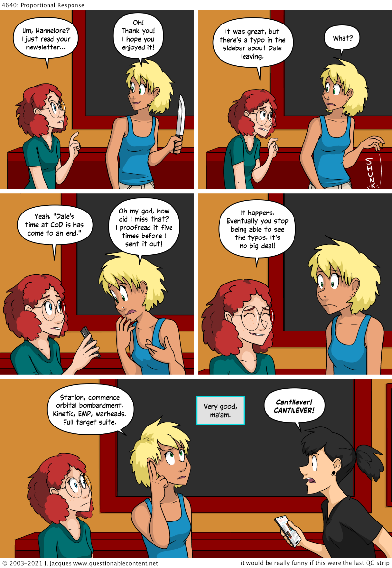 Questionable Content 22.10.2021