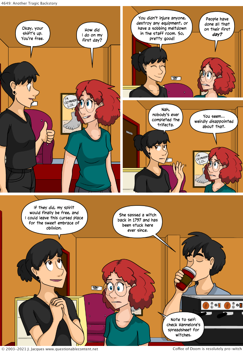 Questionable Content 4.11.2021