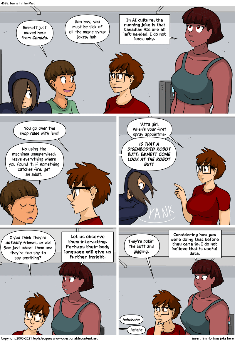 Questionable Content 4.1.2022