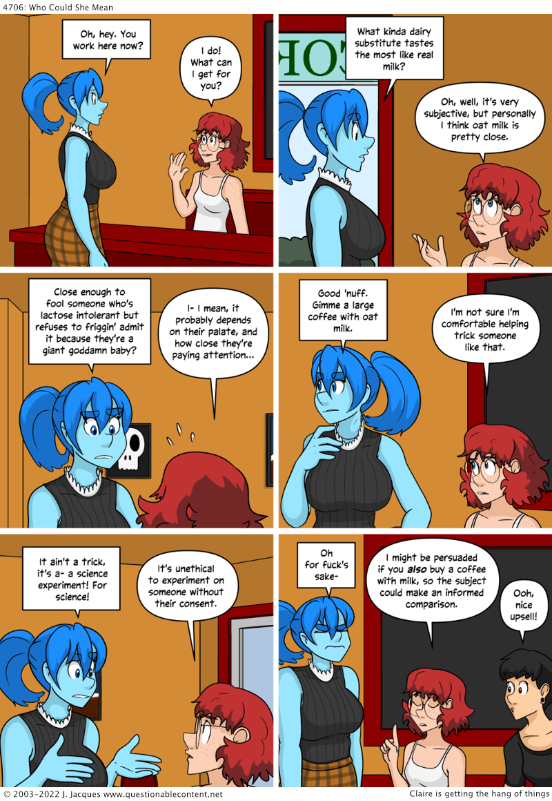 Questionable Content 24.1.2022