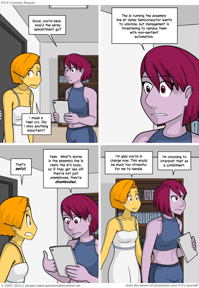 Questionable Content 3.2.2022