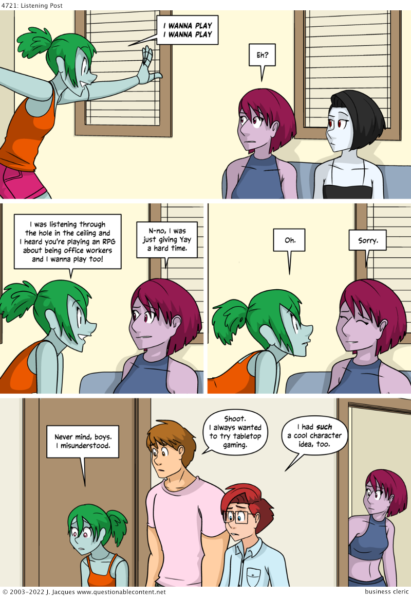 Questionable Content 14.2.2022