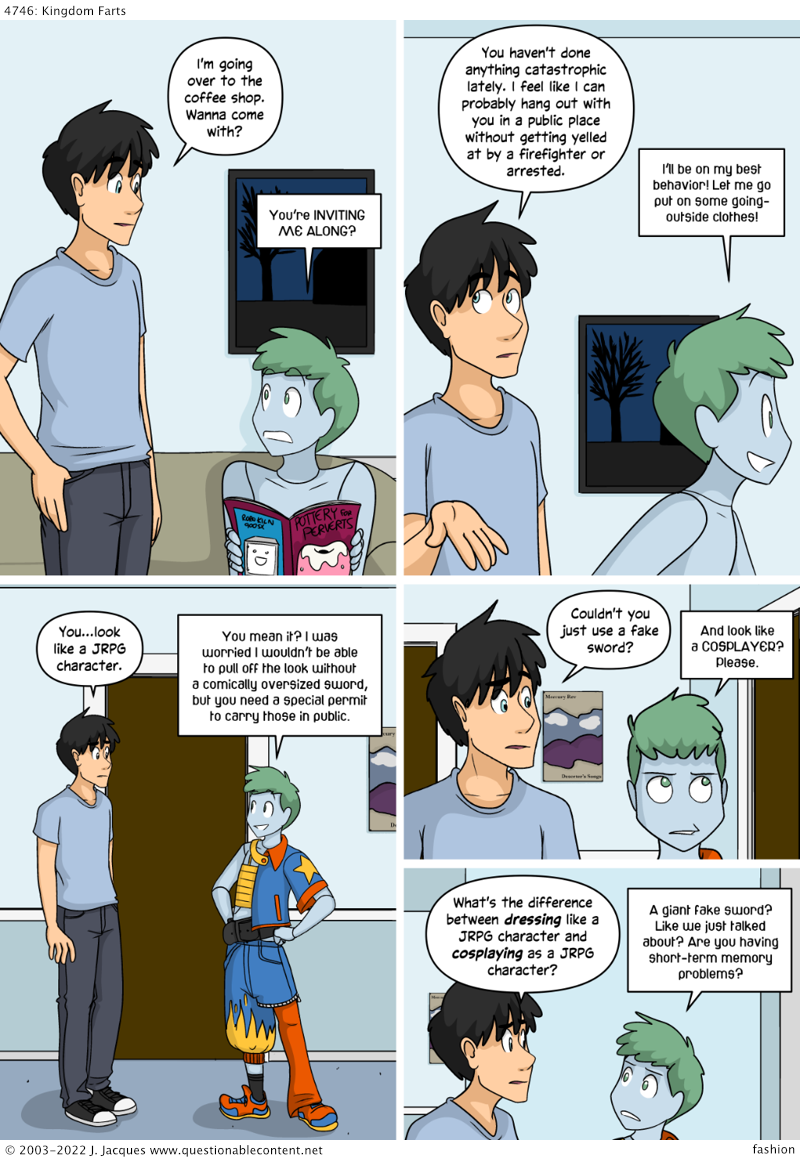 Questionable Content 21.3.2022