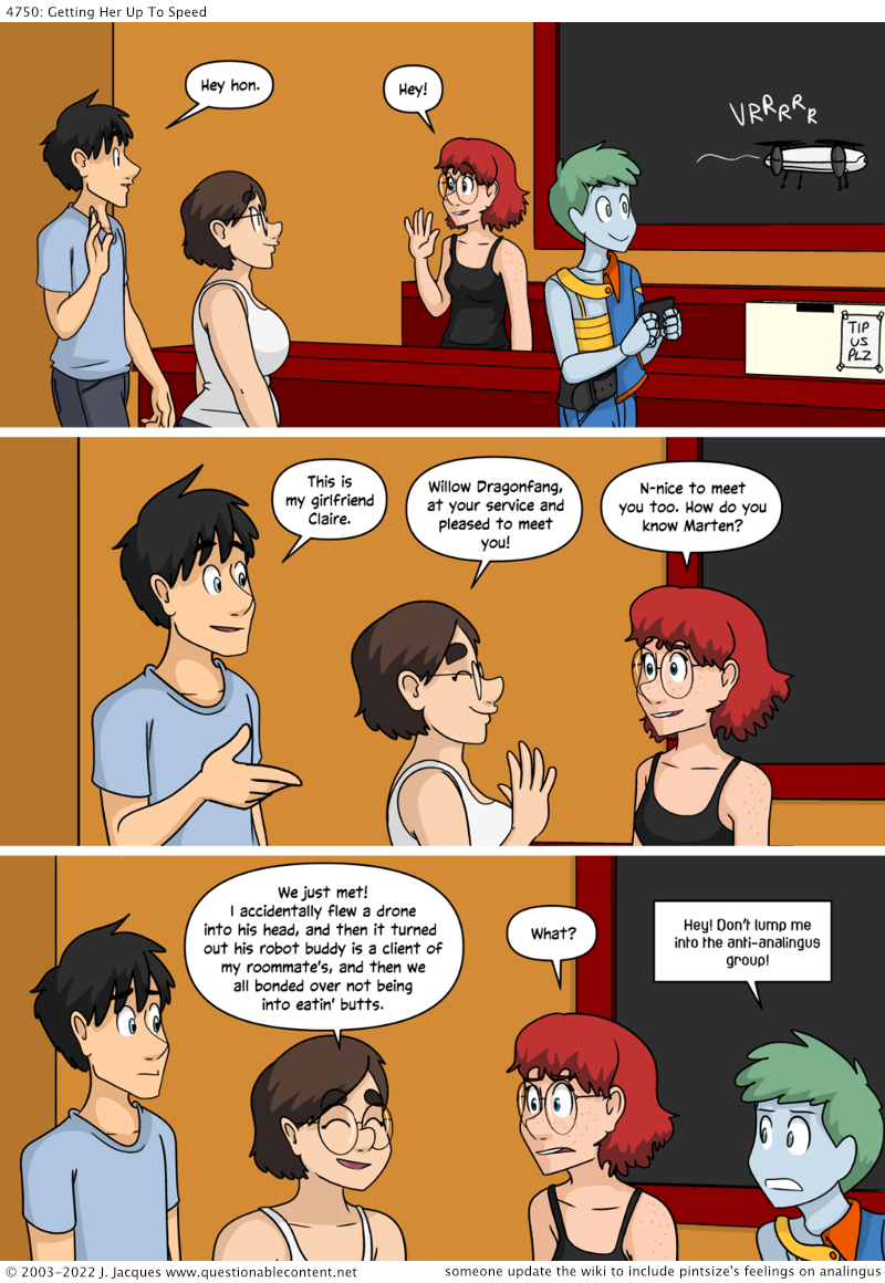 Questionable Content 25.3.2022