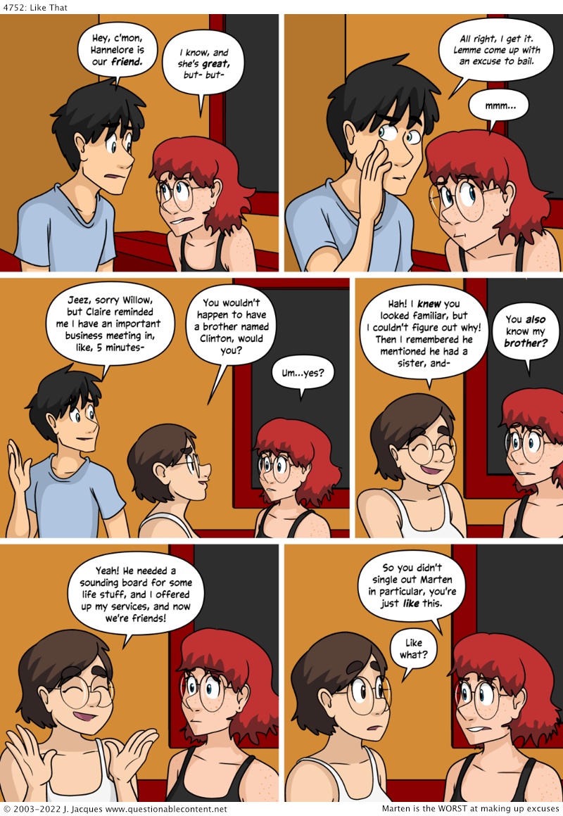 Questionable Content 29.3.2022