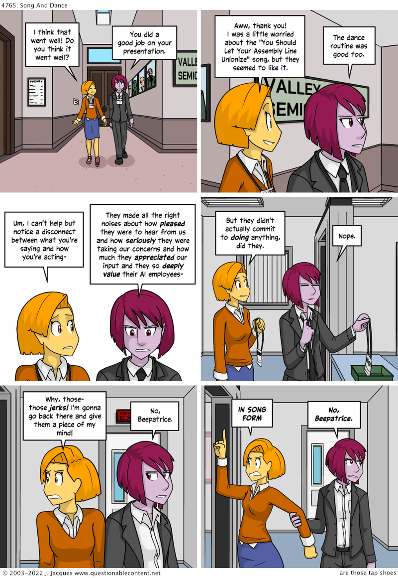 Questionable Content 15.4.2022