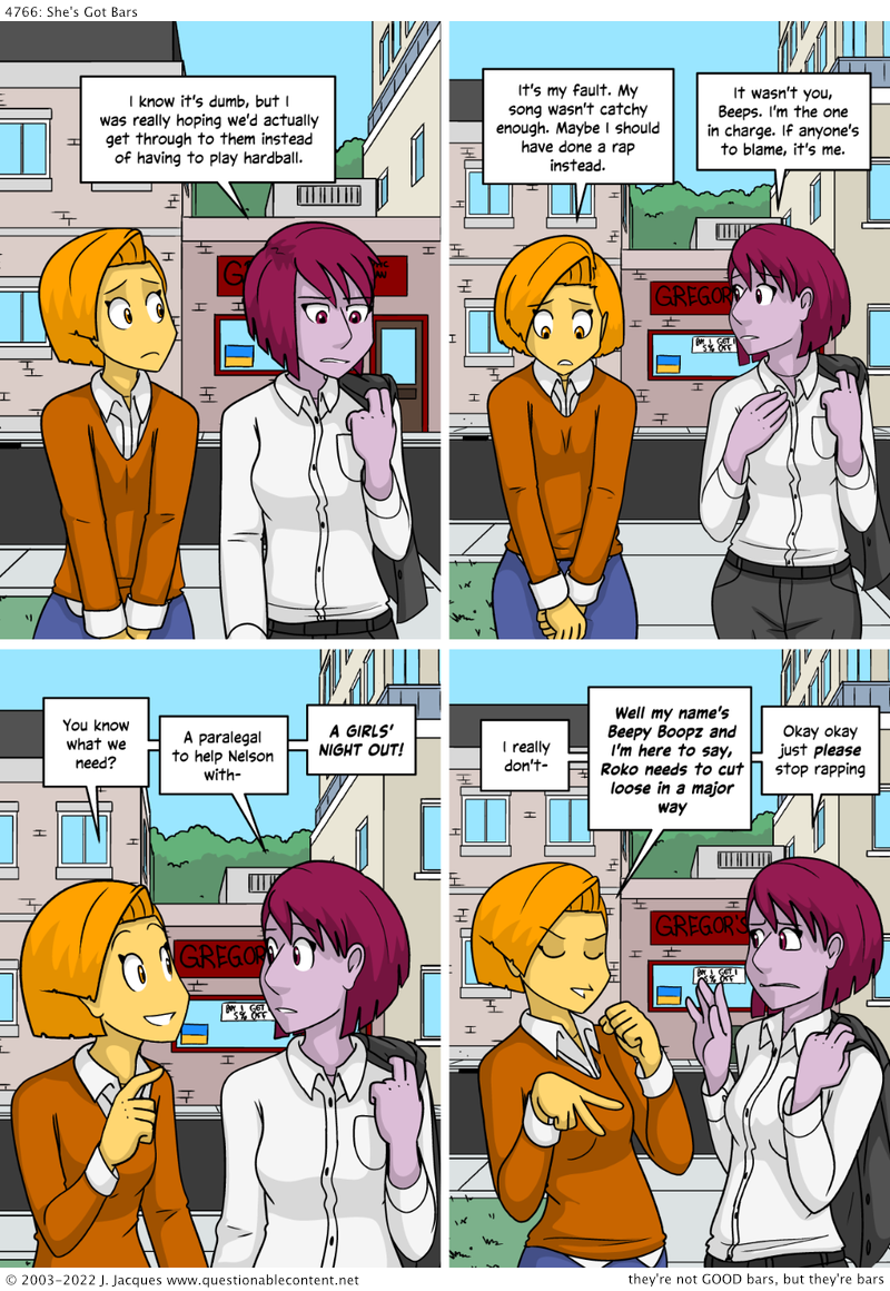 Questionable Content 18.4.2022