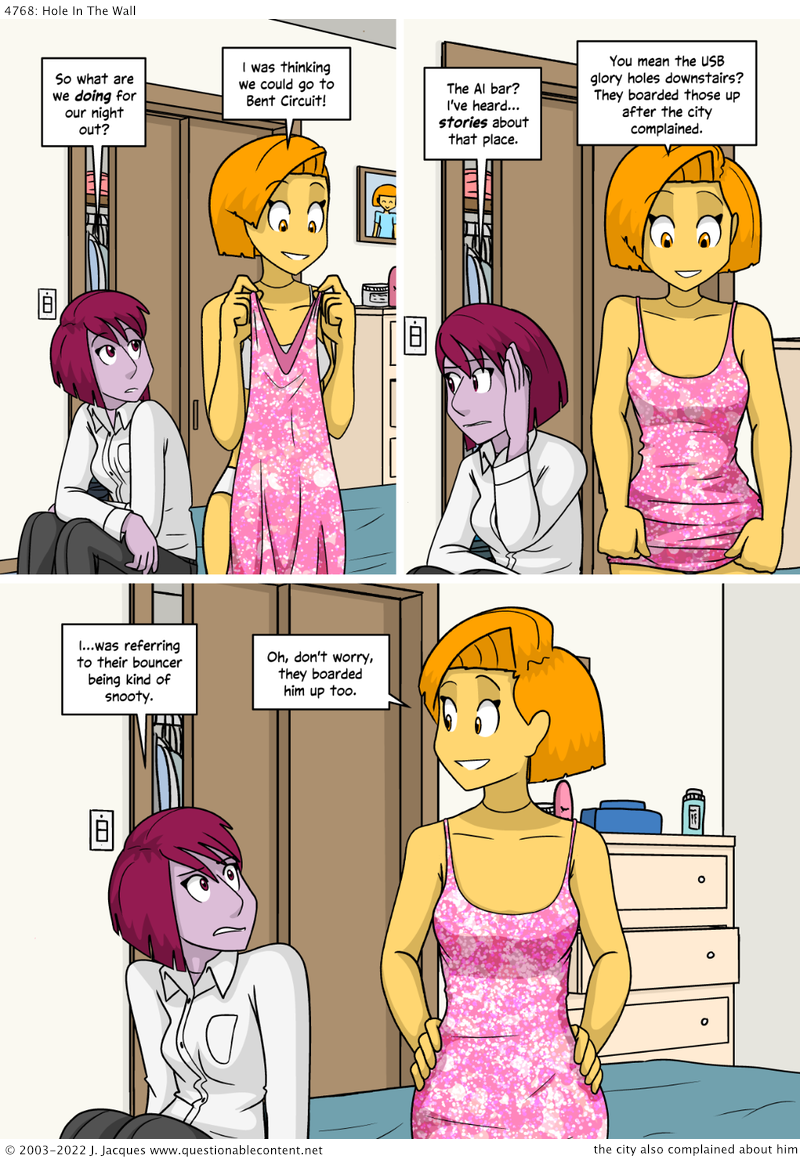 Questionable Content 20.4.2022