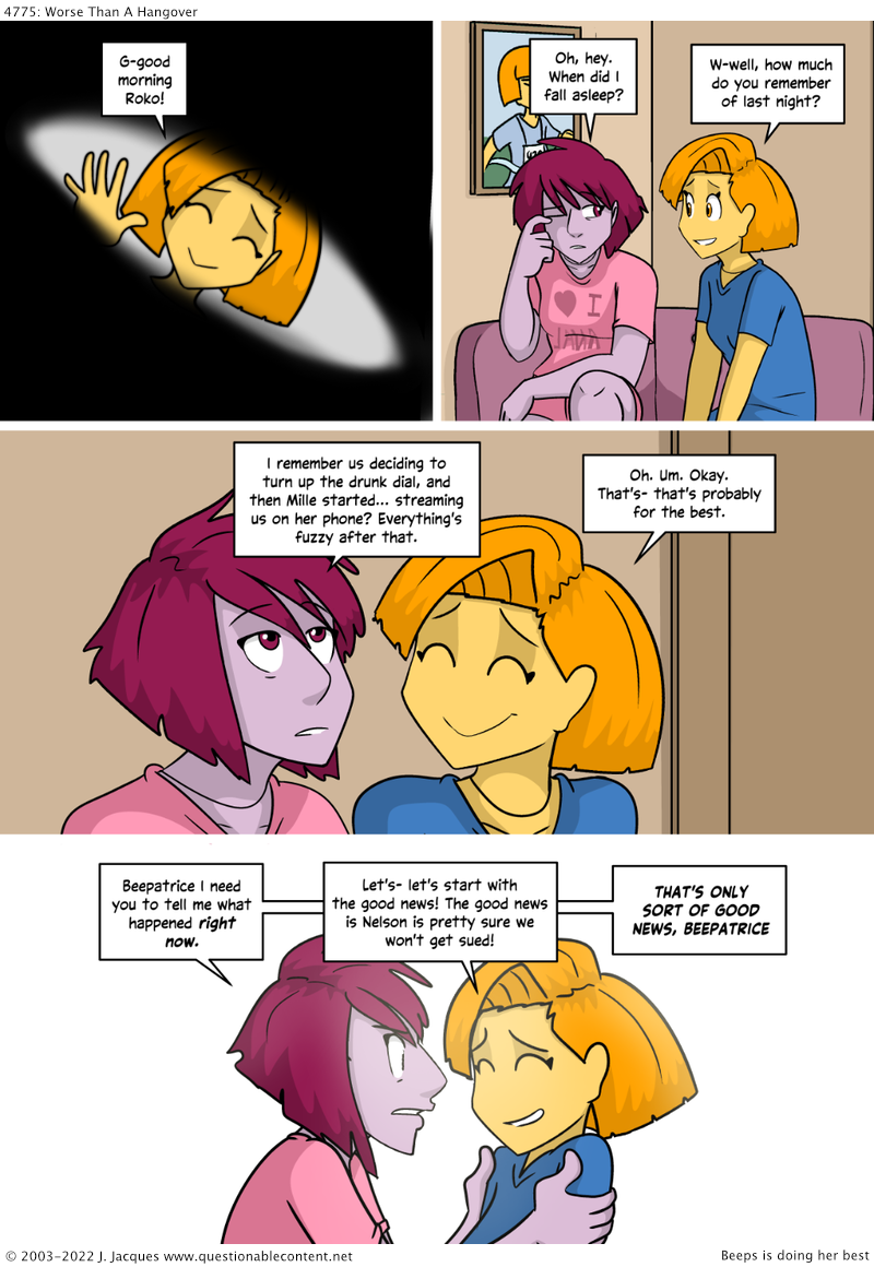 Questionable Content 29.4.2022