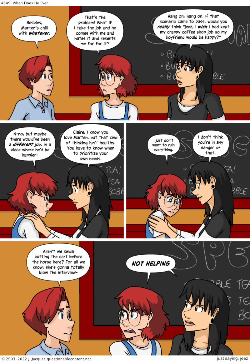 Questionable Content 11.8.2022