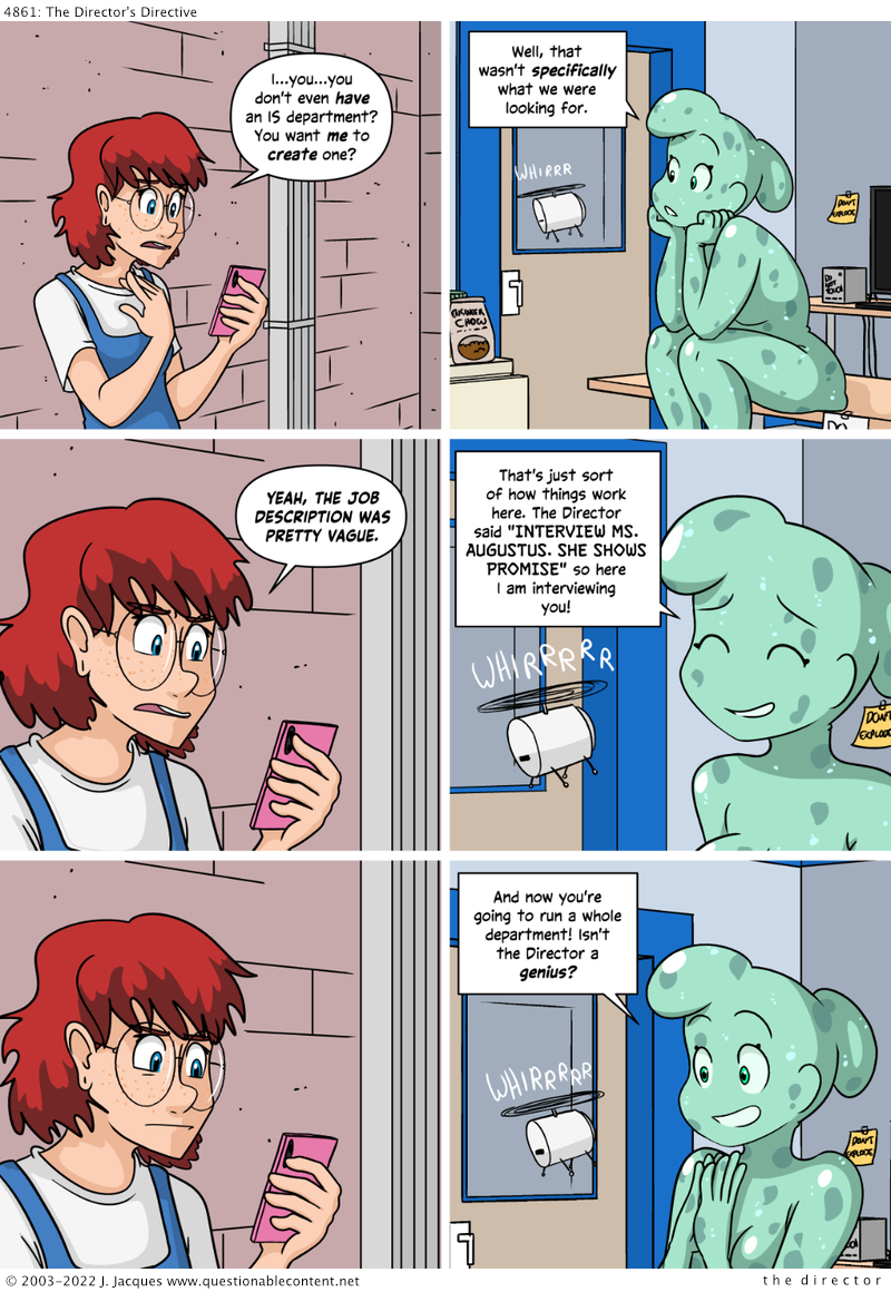 Questionable Content 29.8.2022