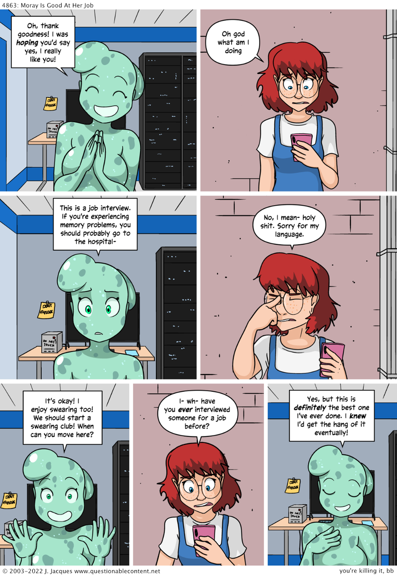 Questionable Content 31.8.2022