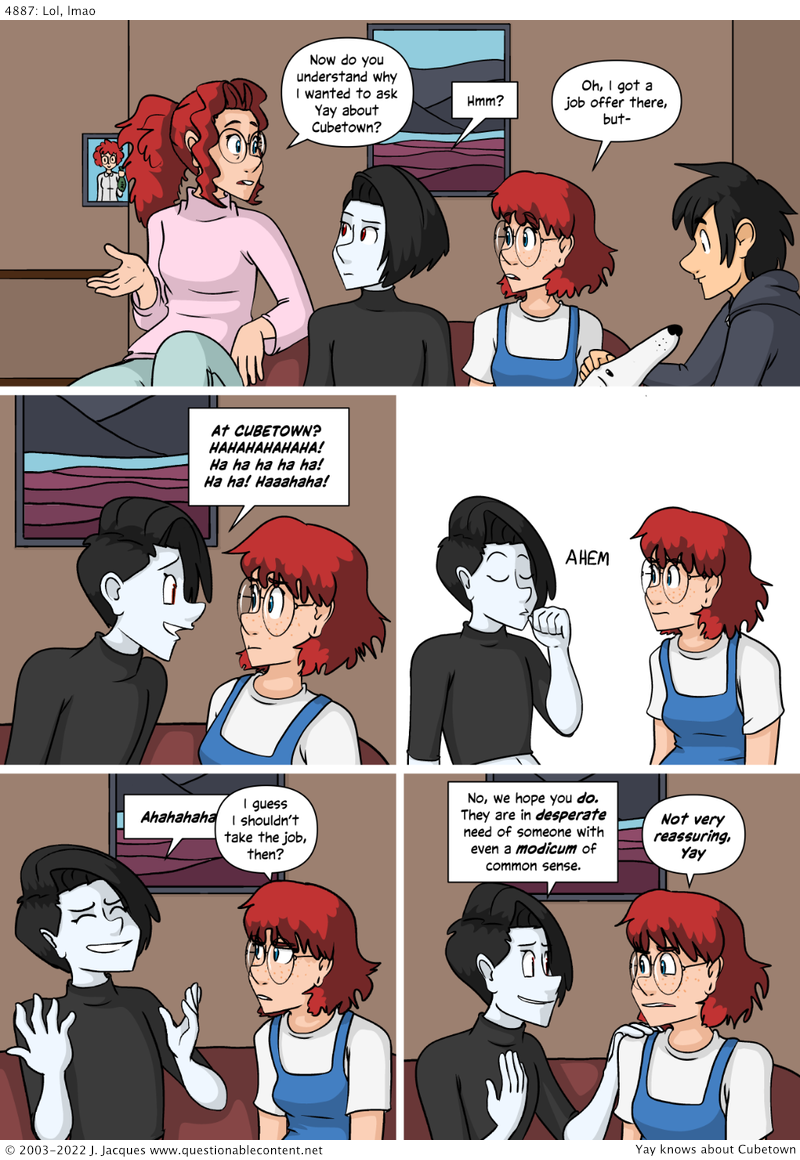 Questionable Content 4.10.2022