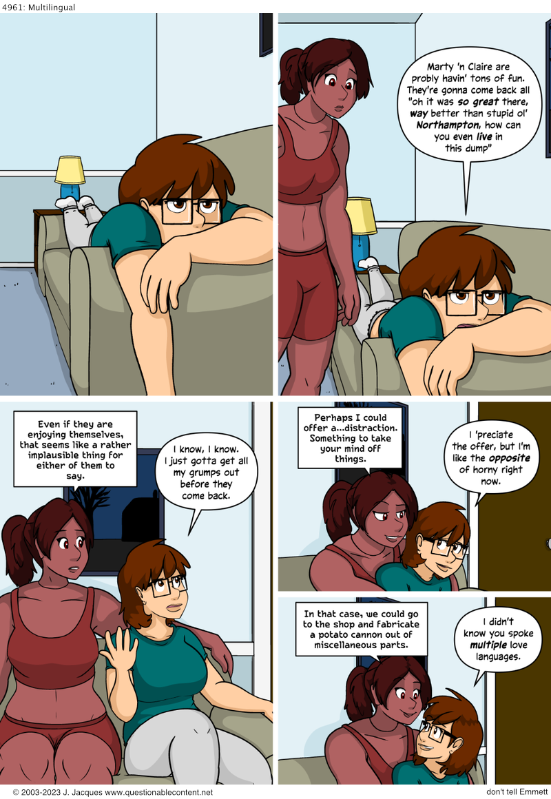 Questionable Content 16.1.2023