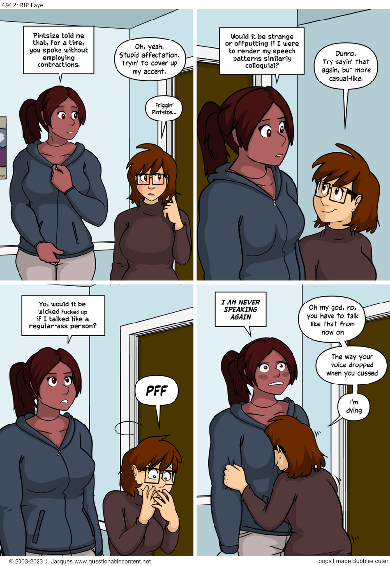 Questionable Content 17.1.2023