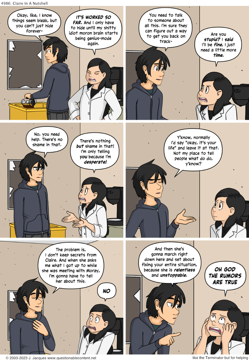 Questionable Content 20.2.2023