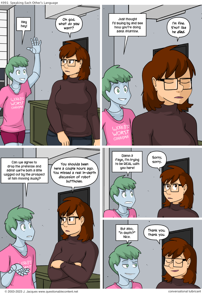 Questionable Content 27.2.2023