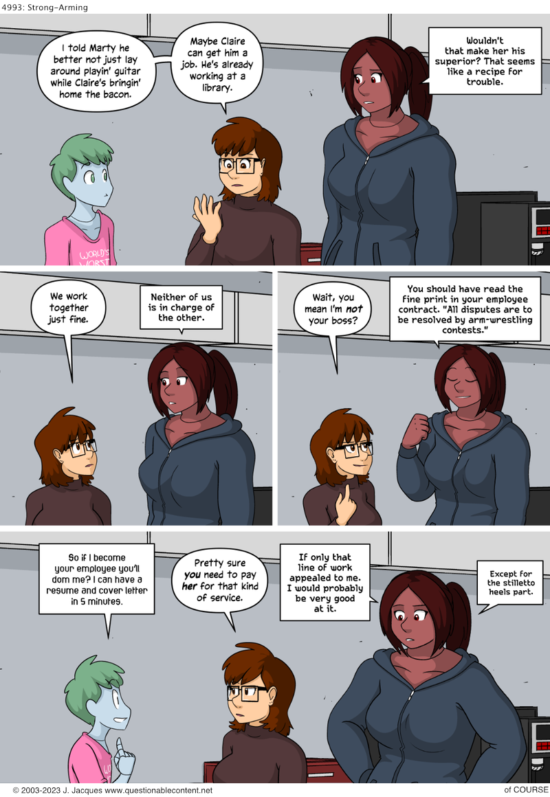 Questionable Content 1.3.2023