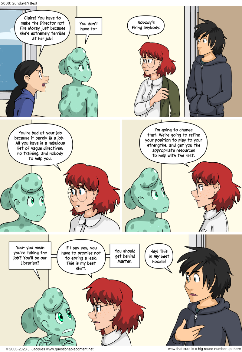 Questionable Content 10.3.2023