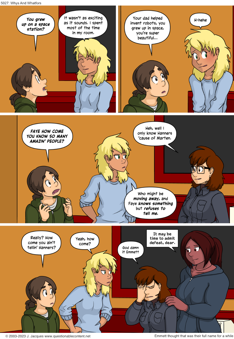 Questionable Content 18.4.2023