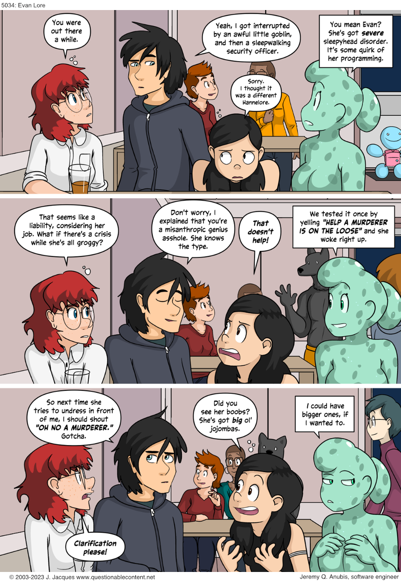 Questionable Content 27.4.2023