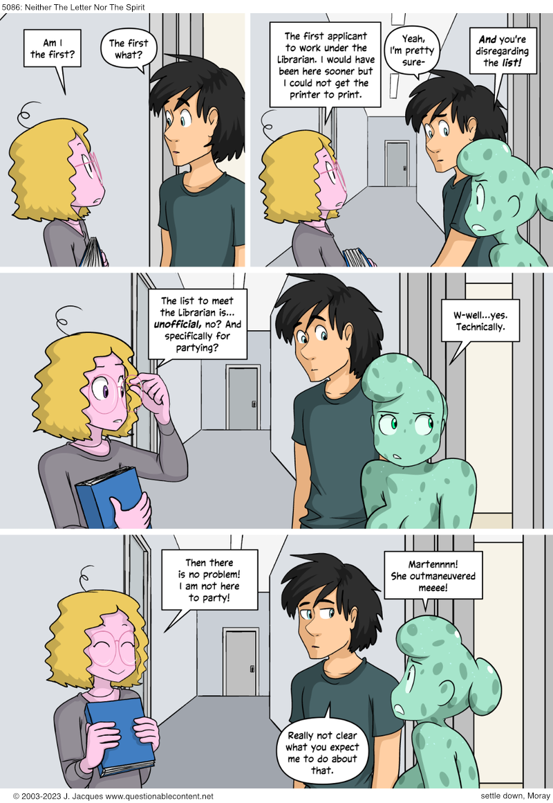 Questionable Content 9.7.2023