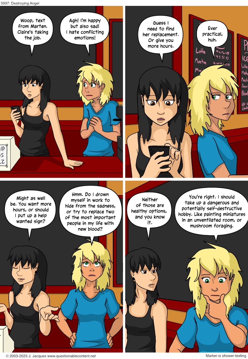 Questionable Content 25.7.2023