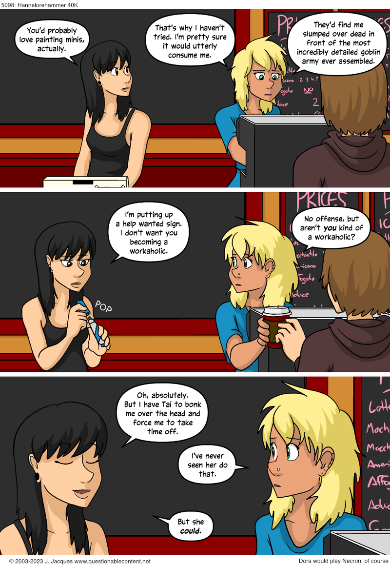 Questionable Content 26.7.2023