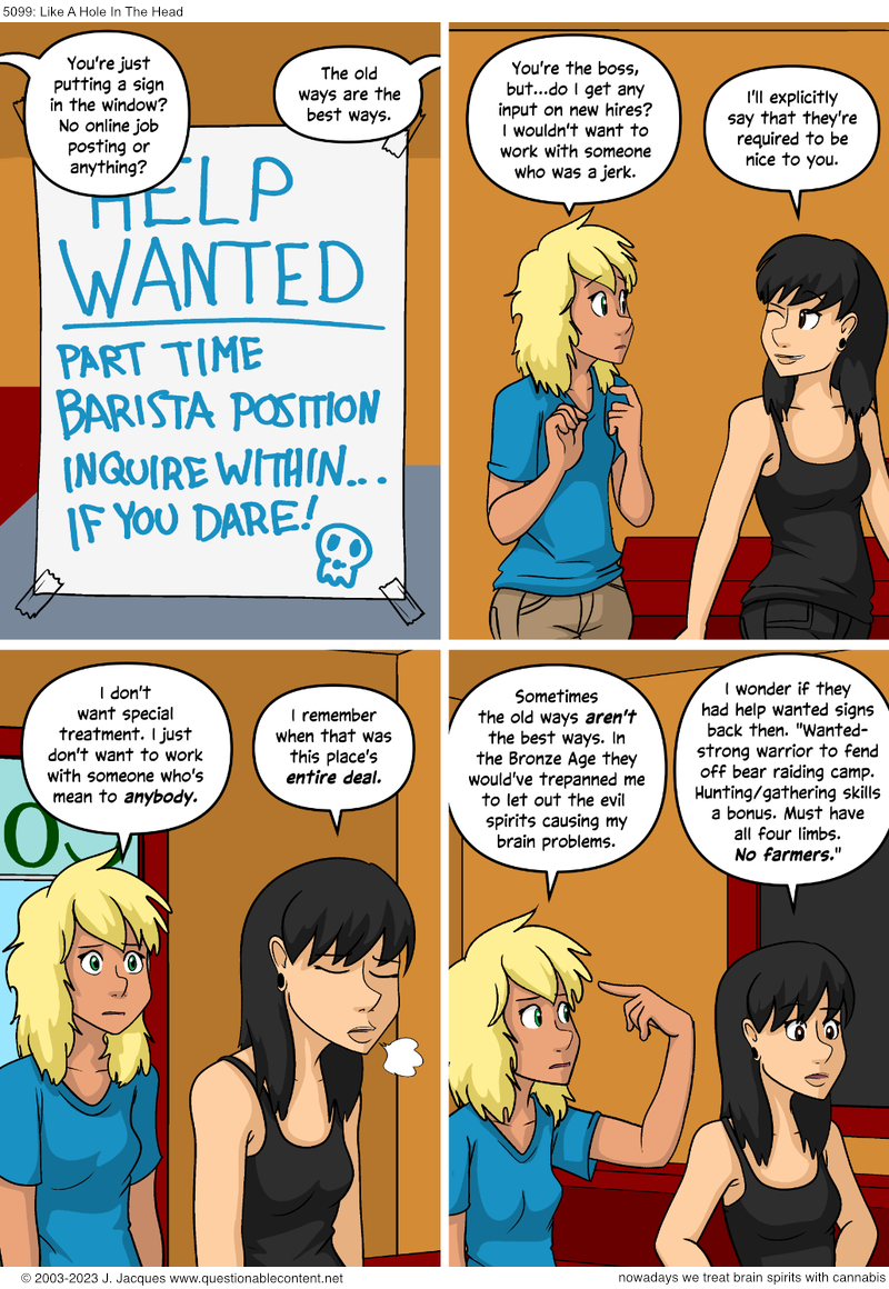 Questionable Content 27.7.2023