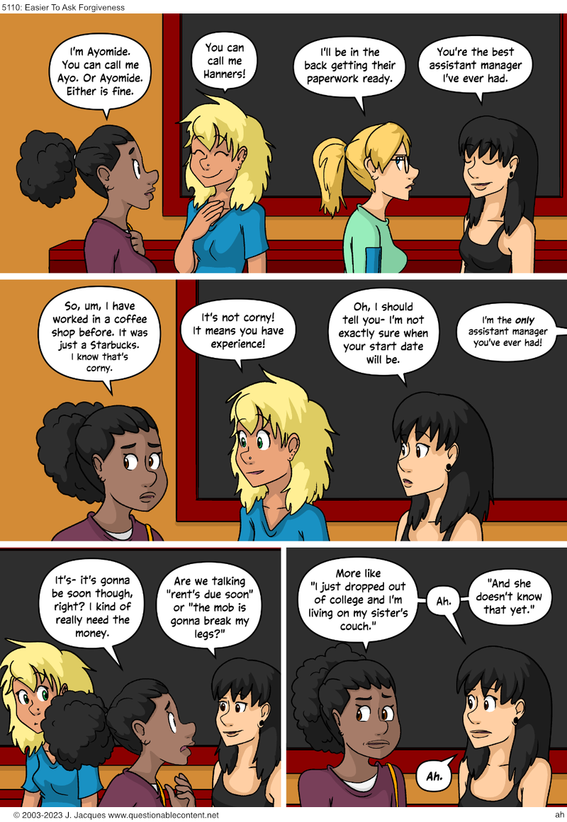 Questionable Content 11.8.2023