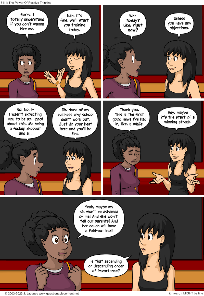 Questionable Content 14.8.2023