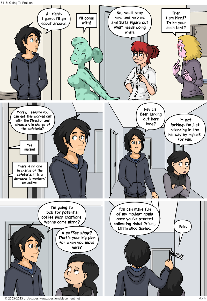 Questionable Content 22.8.2023