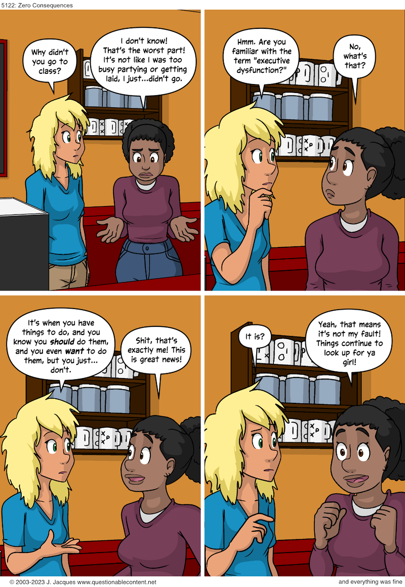 Questionable Content 29.8.2023