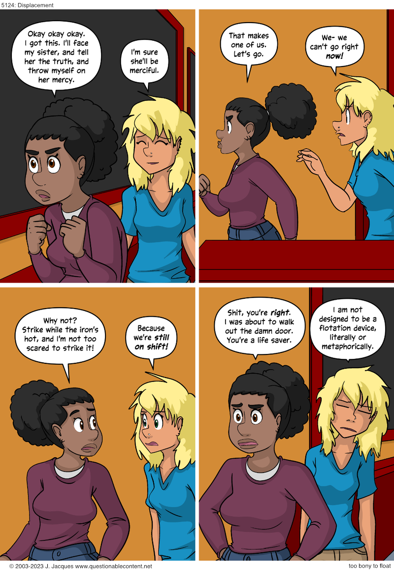 Questionable Content 31.8.2023