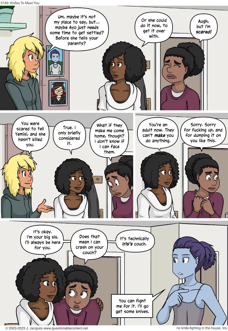 Questionable Content 22.9.2023