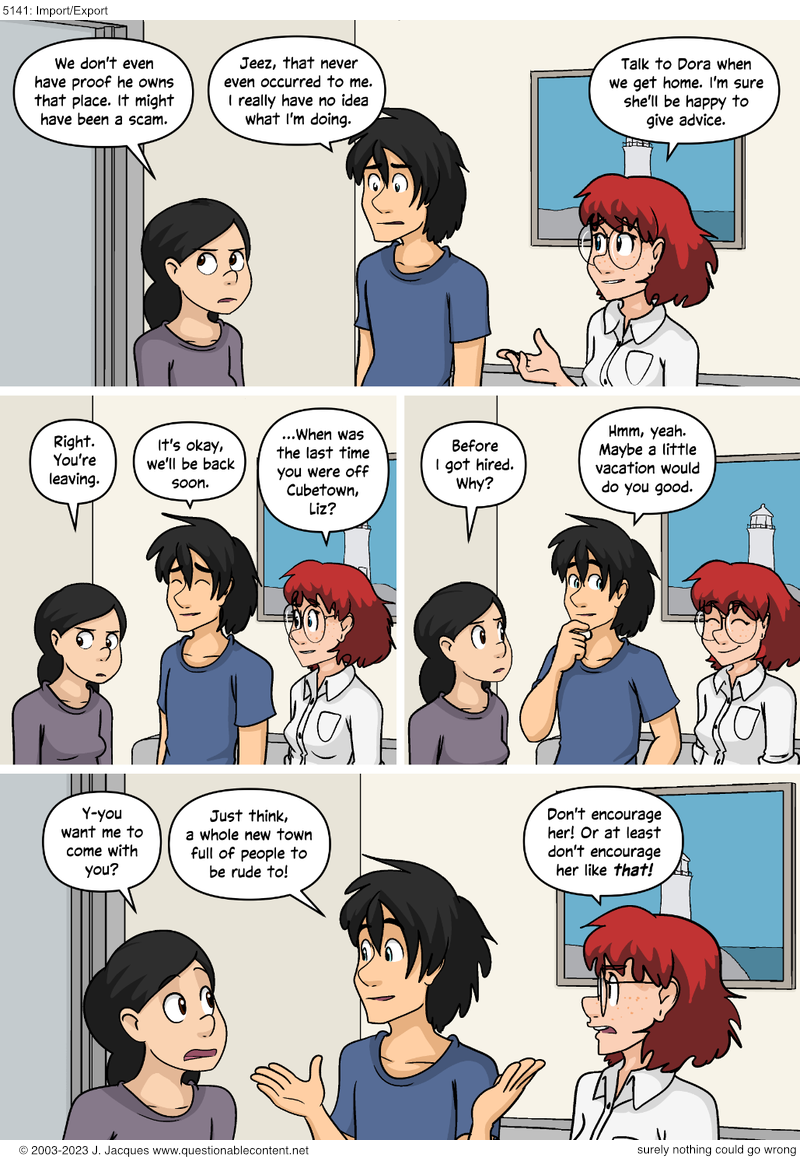 Questionable Content 25.9.2023